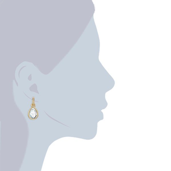 Náušnice s krystaly Swarovski Lilly & Chloe Clearly-image-1