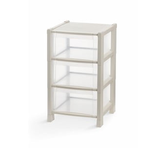 Béžový koupelnový regál 38x64 cm Tower – Domopak