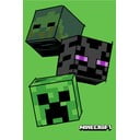 Zelená fleecová dětská deka 100x150 cm Minecraft "The Mobs" – Jerry Fabrics