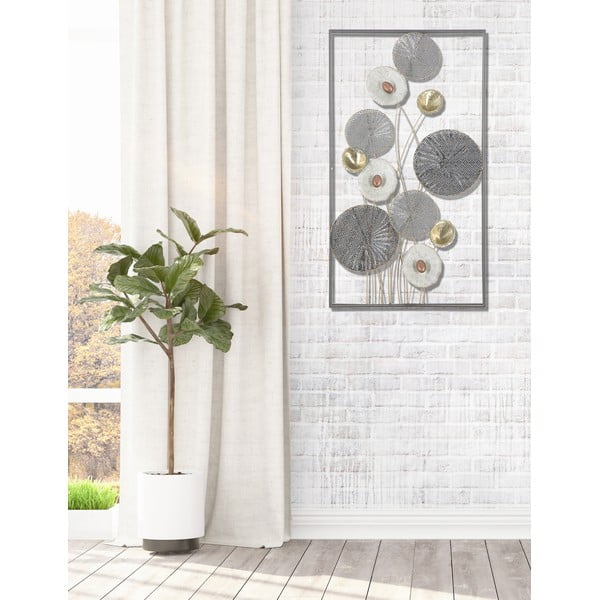 Nástěnná kovová dekorace Mauro Ferretti Grid, 50 x 90,5 cm-image-1