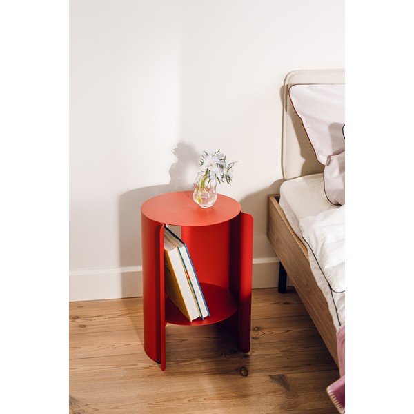 Ocelový kulatý odkládací stolek ø 32 cm Wa – noo.ma-image-1