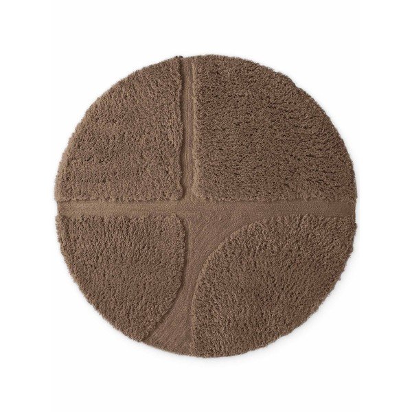 Hnědý ručně tkaný kulatý koberec ø 160 cm Lambeth Jasper – Ted Baker