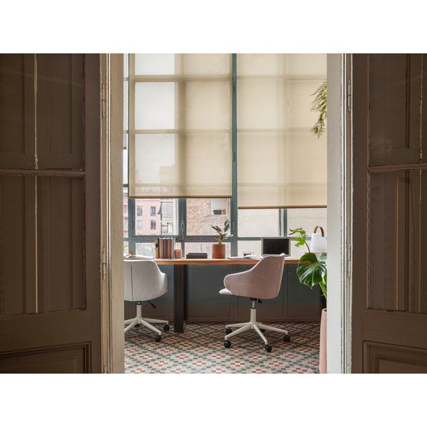 Světle růžová kancelářská židle Kave Home Einara-image-4