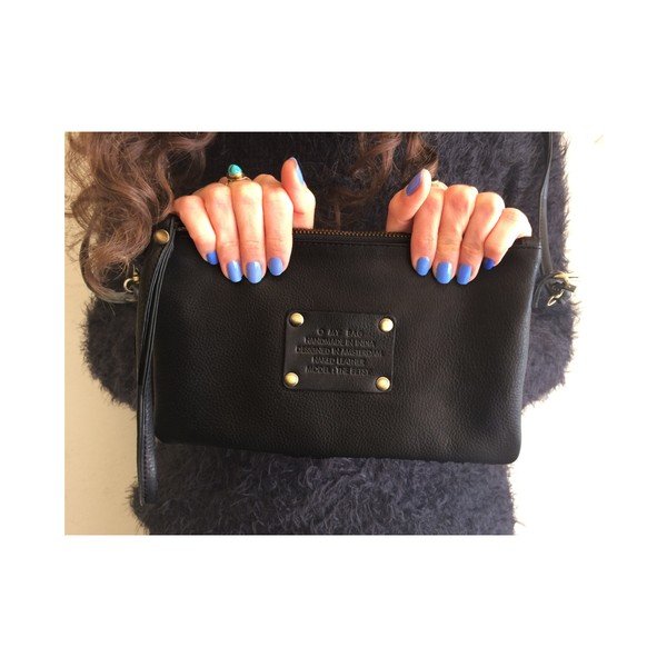 Černá kožená kabelka O My Bag The Betsy-image-3