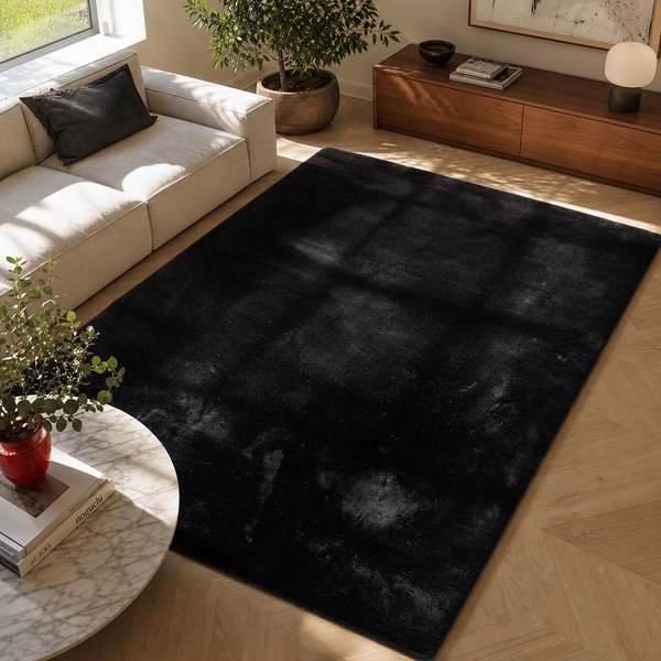 Černý koberec Universal Fox Liso, 160 x 230 cm-image-4