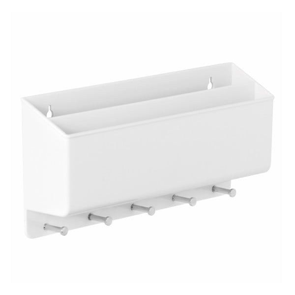 Bílý nástěnný držák do předsíně iDesign Linus Twillo-image-1