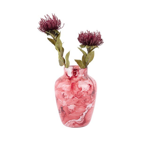 Světle červená skleněná váza Blended  – PT LIVING-image-2