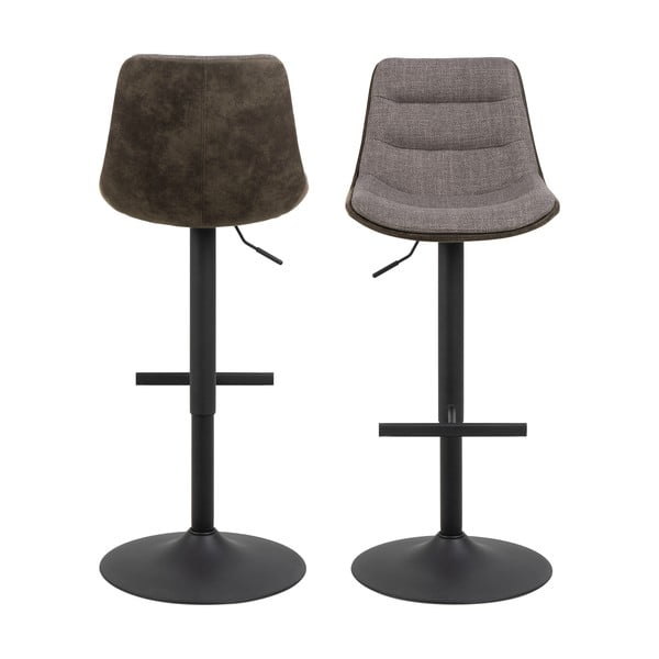 Šedá barová židle s nastavitelnou výškou (výška sedáku 86 cm) Adisa – Actona-image-2