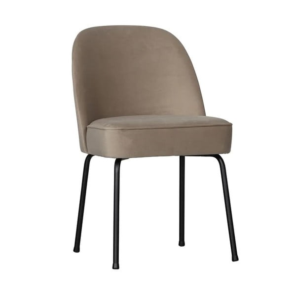 Béžové sametové jídelní židle v sadě 2 ks Vogue – WOOOD