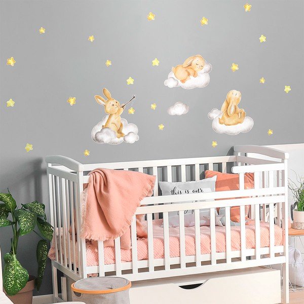 Dětské samolepky na zeď Ambiance Rabbits Magic-image-3