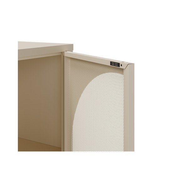 Krémová komoda 160x90 cm Tayra – Marckeric-image-4