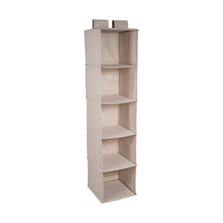 Béžový závěsný organizér s 5 přihrádkami Bigso Box of Sweden Hanging