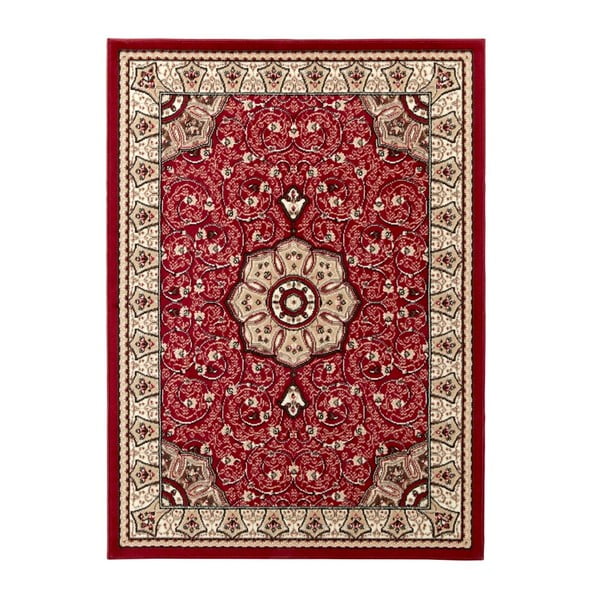Červený koberec Think Rugs Diamond Ornament, 160 x 210 cm