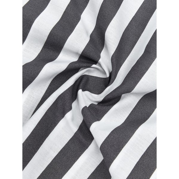 Šedo-bílé povlečení na jednolůžko z bavlněného perkálu Westwing Collection Yuliya, 135 x 200 cm-image-3