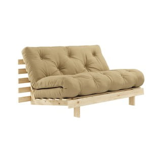 Hnědobéžová rozkládací pohovka 140 cm Roots - Karup Design