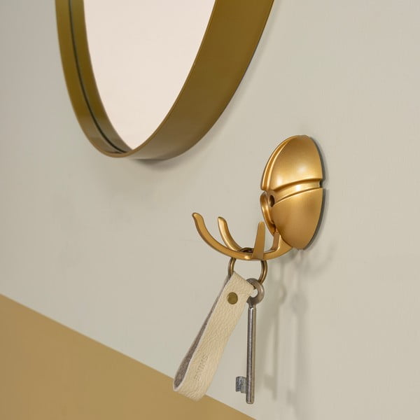 Nástěnný plastový háček ve zlaté barvě Tick – Spinder Design-image-3