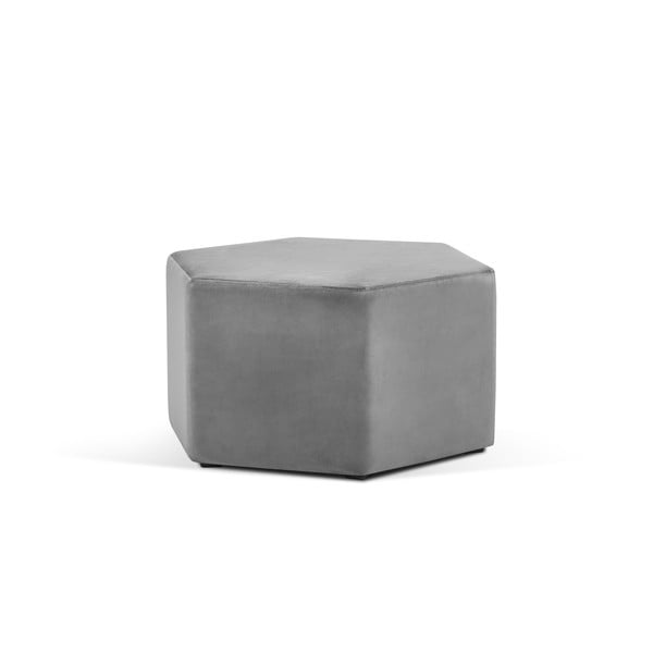 Světle šedý puf Milo Casa Marina, ⌀ 80 cm