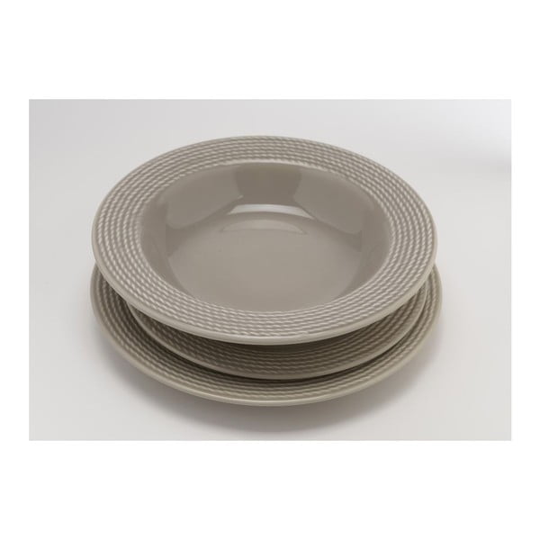 Dezertní talíř Taupe 25 cm (6 ks)-image-1