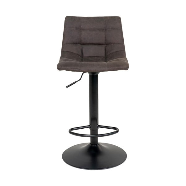 Tmavě šedé čalouněné barové židle v sadě 2 ks s nastavitelnou výškou (výška sedáku 63 cm) Middelfart – House Nordic-image-2