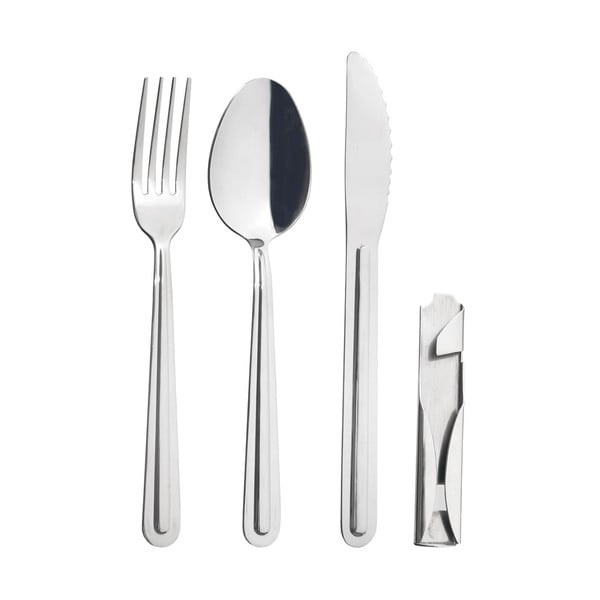 Nerezový příbor 4 ks ve stříbrné barvě KEMP – Orion