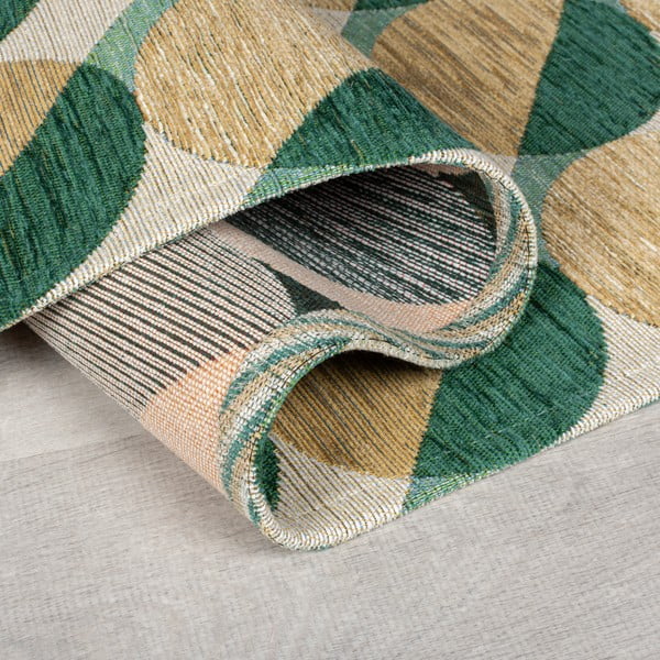 Žluto-zelený koberec 120x170 cm Carlos Circle Geo – Flair Rugs-image-2
