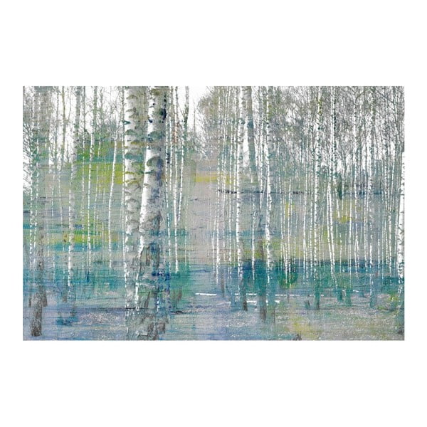 Obraz Marmont Hill Teal Tree Forest, 45 x 30 cm