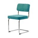 Tyrkysová manšestrová jídelní židle Rupert – Unique Furniture