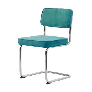 Tyrkysová manšestrová jídelní židle Rupert – Unique Furniture