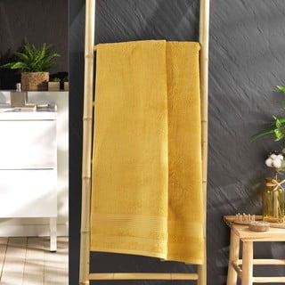 Žlutá froté bavlněná osuška 70x130 cm Tendresse – douceur d'intérieur