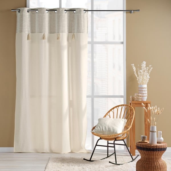 Závěs v přírodní barvě 140x240 cm Island – douceur d'intérieur-image-1