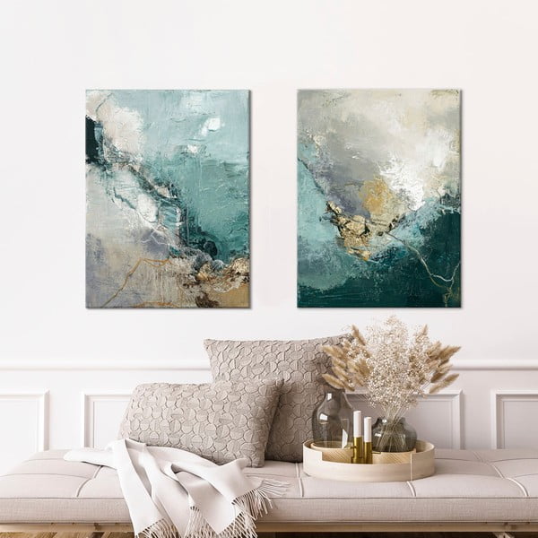 Obraz s ručně malovanými prvky na plátně 60x80 cm Uphill – Malerifabrikken-image-1