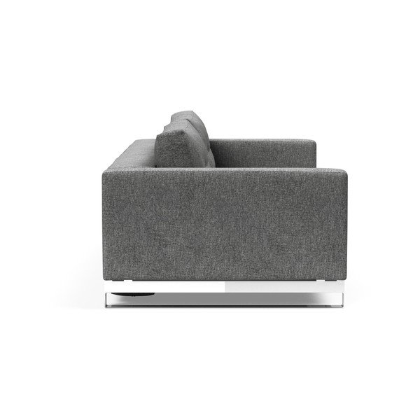 Šedá rozkládací pohovka Innovation Cassius Twist Charcoal, 115 x 230 cm-image-3