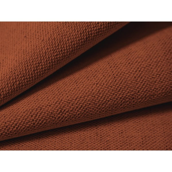 Čalouněná dvoulůžková postel s úložným prostorem s roštem 200x200 cm v cihlové barvě Campi – Cosmopolitan Design-image-3