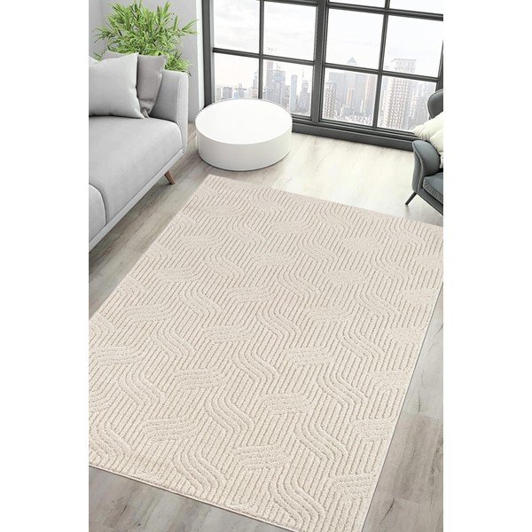 Krémový pratelný koberec 150x230 cm Loopy – Mila Home-image-1
