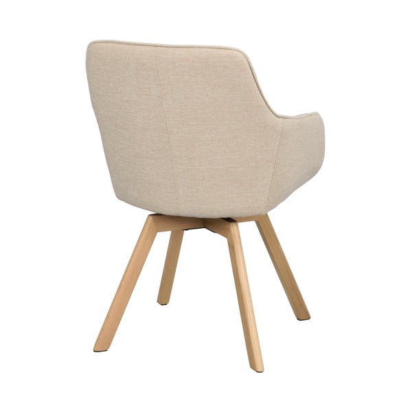 Béžová čalouněná jídelní křesla v sadě 2 ks Alison – Rowico-image-3