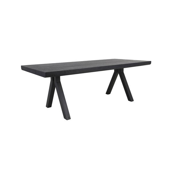 Černý jídelní stůl 100x220 cm Muden – Light & Living-image-2