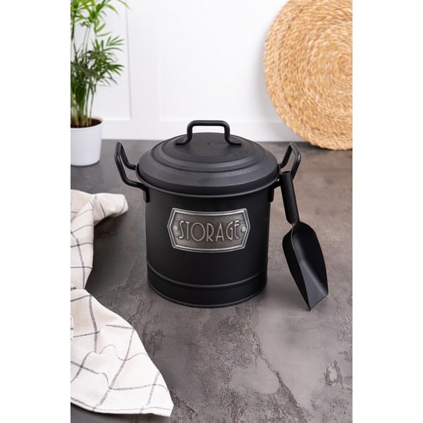 Ocelová dóza na potraviny s lopatkou – Hermia-image-1