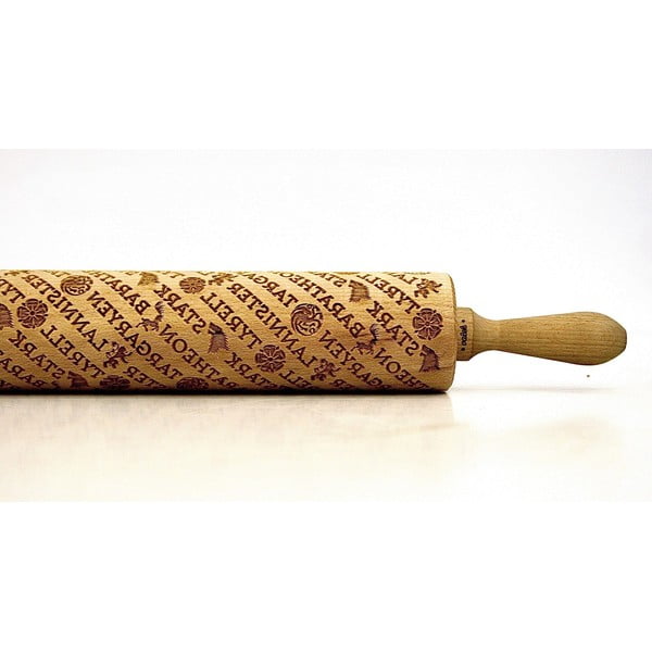 Dřevěný embosovaný váleček na těsto Valek Game Of Thrones-image-1