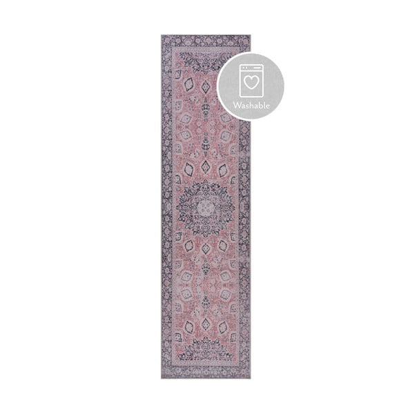 Růžový pratelný koberec běhoun 60x230 cm FOLD Somerton – Flair Rugs