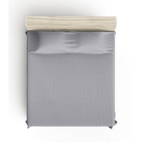 Šedý prošívaný přehoz na dvoulůžko 220x240 cm Monart – Mijolnir-image-2