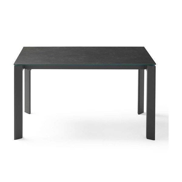 Černý rozkládací jídelní stůl sømcasa Lisa, délka 140/200 cm-image-1