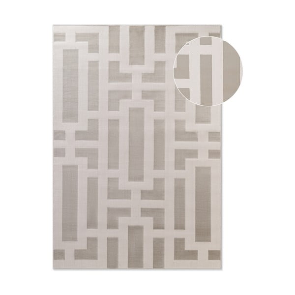 Šedo-krémový koberec 120x170 cm Perles Onyx – Elle Decoration