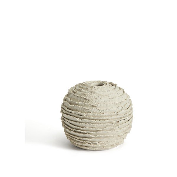 Krémová keramická ručně vyrobená váza (výška 15,5 cm) Evania – Kave Home