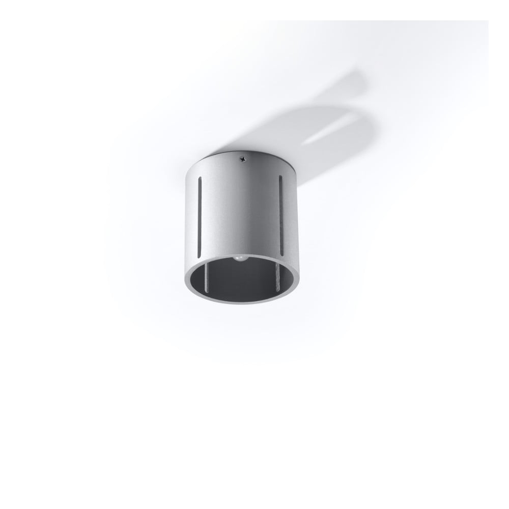 Šedé stropní svítidlo s kovovým stínidlem Vulco – Nice Lamps