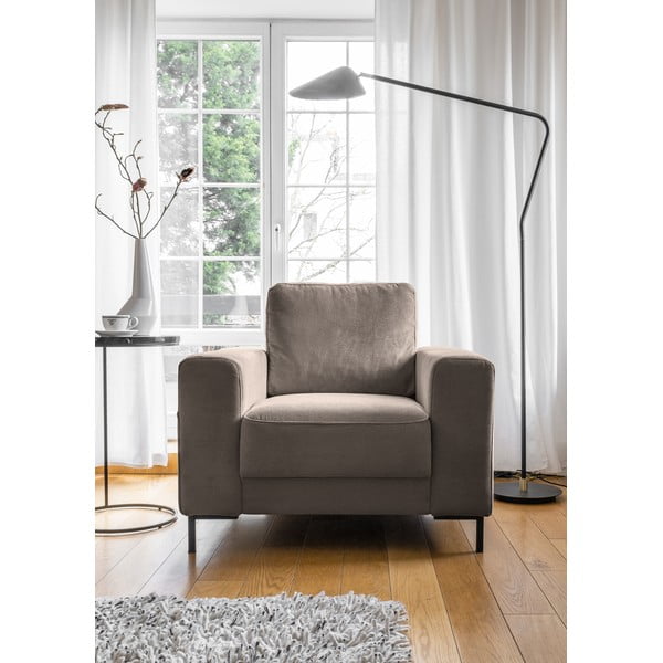 Hnědé manšestrové křeslo Lofty Lilly – Miuform-image-1