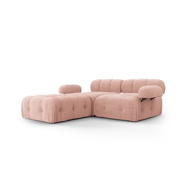 Světle růžová rohová pohovka Ferento – Cosmopolitan Design-image-1