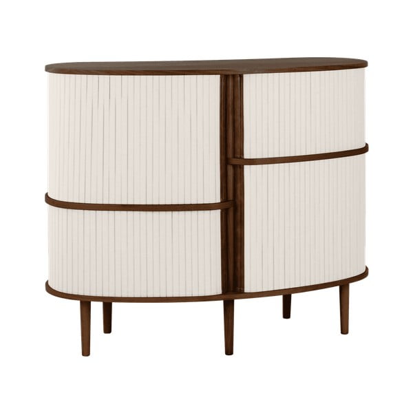 Hnědo-béžová skříňka v dekoru dubu s posuvnými dveřmi 120x100x50 cm Audacious – UMAGE-image-1