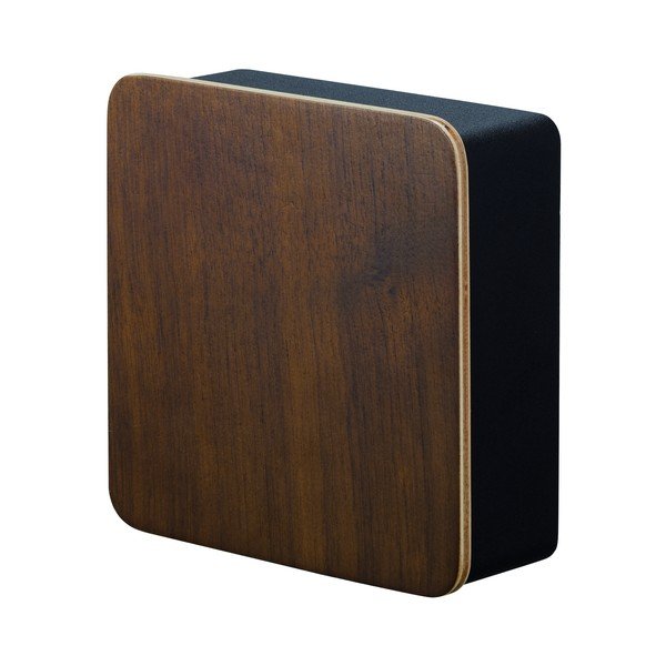 Černá skřínka na klíče s dvířky z překližky Yamazaki Rin-image-2