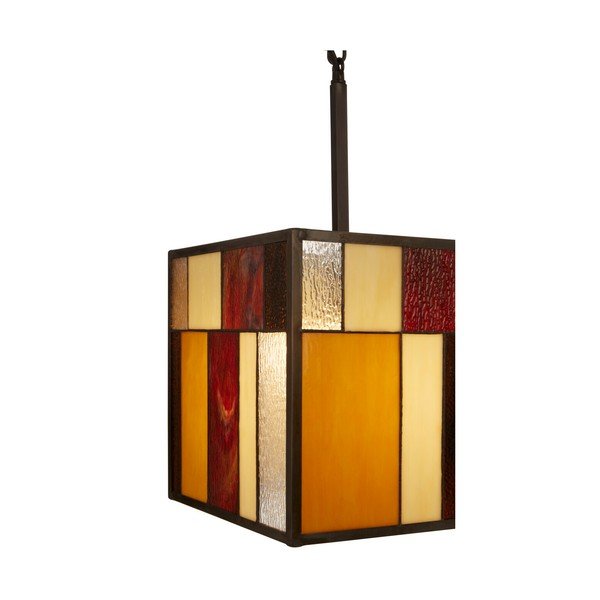 Kovové závěsné svítidlo se skleněným stínidlem Waldorf – Premier Housewares-image-3
