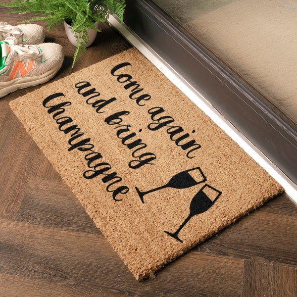 Rohožka z kokosového vlákna 40x60 cm Bring Champagne – Artsy Doormats-image-1
